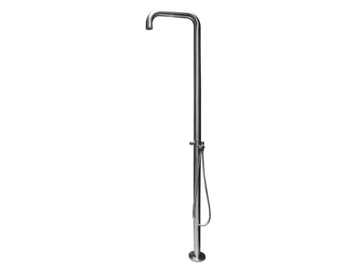 NOVO INOX - Stainless steel outdoor shower with hand shower by GUGLIELMI RUBINETTERIE - view 2